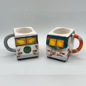 National Lampoon's Christmas Vacation RV Camping Mugs Ceramic Set of 2